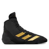 Kimona, stroje i obuwie - Buty bokserskie adidas Adizero Wrestling IE3207 Czarny - miniaturka - grafika 1