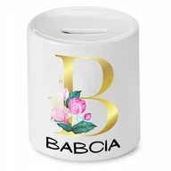 Skarbonki - SKARBONKA DLA BABCI BABCIA GRANDMA PREZENT z Nadrukiem ze Zdjęciem - miniaturka - grafika 1