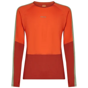 Męska koszulka Icebreaker Men Merino 200 Oasis+ LS Crewe Rozmiar: XL / Kolor: pomarańczowy - Koszulki sportowe męskie - miniaturka - grafika 1