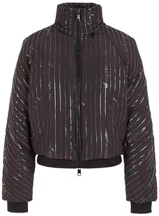 Armani Exchange Damska kurtka sustainable, Turtle Neck, Cuffed Sleeves, Casual Fit Shell Jacket, Black Signature, L - Kurtki damskie - miniaturka - grafika 1
