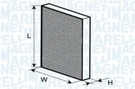 Filtry kabinowe - Filtr kabinowy MAGNETI MARELLI BCF184 CU2433 - miniaturka - grafika 1