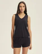 Piżamy damskie - Piżama damska bez rękawów Jenius 3 Esotiq ciemny szary M - miniaturka - grafika 1