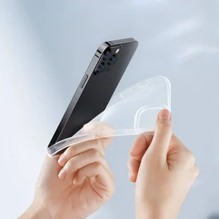 Baseus Przeźroczyste Etui Simple do iPhone 13 Pro Max białe - Etui i futerały do telefonów - miniaturka - grafika 27
