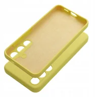 Etui i futerały do telefonów - Futerał SILICONE 2mm do MOTOROLA G55 5G żółty - miniaturka - grafika 1