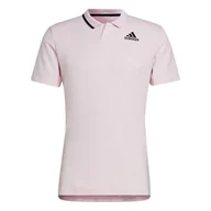 Koszulki sportowe męskie - Koszulka męska adidas  US Series Polo Pink L - miniaturka - grafika 1