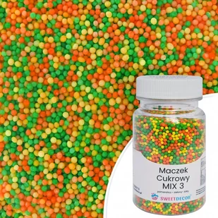 Posypka cukrowa MACZEK KOLOROWY MIX 3 Sweet Decor, 75 g - Dodatki do ciast w proszku - miniaturka - grafika 1
