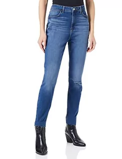 Spodnie damskie - Wrangler Damskie spodnie skinny Pants, średni niebieski, W33/L34 - grafika 1