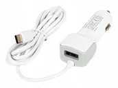 Ładowarki samochodowe - ŁADOWARKA SAMOCHODOWA KABEL PRZEWÓD WTYK USB-C GNIAZDO USB 12-24V DC 115CM - miniaturka - grafika 1