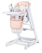 Krzesełka do karmienia - Krzesełko + Huśtawka Indigo Powder Pink - miniaturka - grafika 1