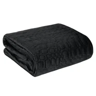 Narzuty - Eurofirany Euro Firany Narzuta 220 x 240 Velvet Salvia7 Czarny 1217199 - miniaturka - grafika 1