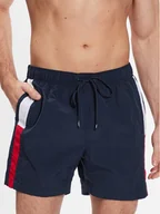 Kąpielówki męskie - Tommy Hilfiger Szorty kąpielowe UM0UM02730 Granatowy Slim Fit - miniaturka - grafika 1