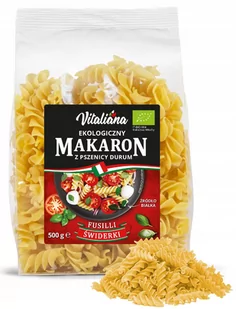 Makaron (semolinowy) FUSILLI BIO 500 g Vitaliana - Makaron - miniaturka - grafika 1