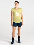 Koszulki sportowe damskie - Dare 2b Koszulka sportowa "Serene Tee" w kolorze żółtym - miniaturka - grafika 1