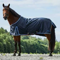 Derki dla konia - Horze Derka padokowa Glasgow 350g 600D - dark blue - miniaturka - grafika 1