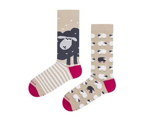 Czarne owce - skarpetki nie do pary - Skarpetki męskie - miniaturka - grafika 1