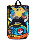 Plecaki - Seven Pokémon plecak z podwójną wysuwaną komorą, czarny, pojemność maxi, wstępnie uformowane oparcie, dla dzieci, do szkoły podstawowej, czarne, Taglia unica, Casual - miniaturka - grafika 1