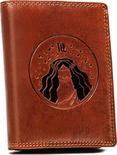 Peterson Duży, skórzany portfel męski z wytłoczonym znakiem zodiaku - Peterson NoSize - Portfele - miniaturka - grafika 1