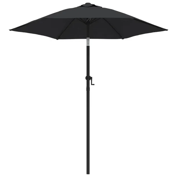 Elegancki Parasol UV 200x224 cm, Czarny/Ciemnoszary