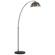 Lampy stojące - vidaXL vidaXL Lampa łukowa, 60 W, srebrna, E27, 170 cm - miniaturka - grafika 1