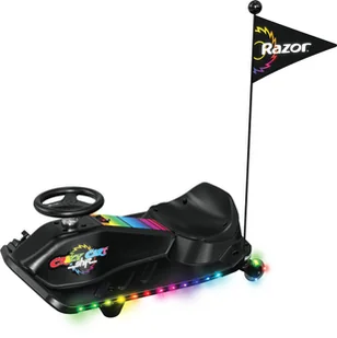 Gokart elektryczny dla dzieci Razor Crazy Cart Shift Lightshow – podświetlany drift kart - Pojazdy elektryczne dla dzieci - miniaturka - grafika 1
