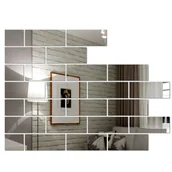 Lustra - Dekoracyjne lustro akrylowe Cegła - miniaturka - grafika 1