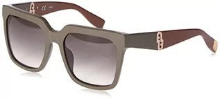 Okulary przeciwsłoneczne - Furla Unisex SFU594 okulary przeciwsłoneczne, zielone, rozmiar 55, zielony, 55 - grafika 1