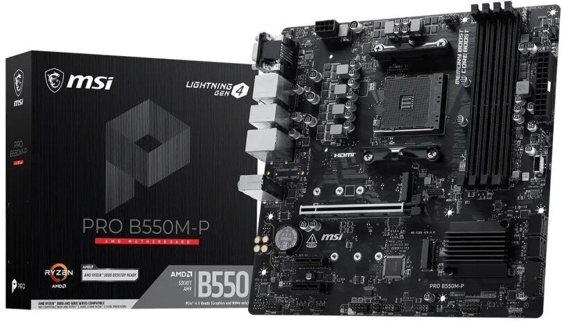 MSI B550M-P B550 AM4 mATX 7C95-201R