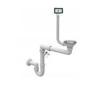 Syfony - Syfon zlewozmywakowy z sitkiem - miniaturka - grafika 1