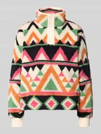 Swetry damskie - Sweter o kroju regular fit ze stójką model ‘Soft’ - miniaturka - grafika 1