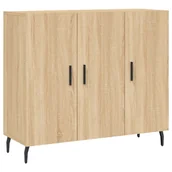 Szafki do salonu - Szafka, dąb sonoma, 90x34x80 cm, materiał drewnopochodny Lumarko! - miniaturka - grafika 1