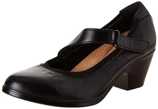 Clarks Damskie czółenka Emily2 Mabel, Czarna skóra, 41.5 EU szeroki - Czółenka - miniaturka - grafika 1