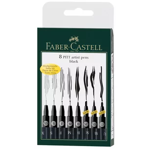 Faber Castell Cienkopis FABER-CASTELL artys. 8szt. 167137 - Cienkopisy - miniaturka - grafika 1