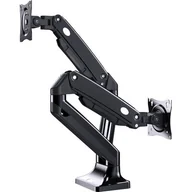 Uchwyty do monitorów - GEMBIRD BIURKOWE REGULOWANE RAMIĘ NA 2 MONITORY 17"-35" DO 10KG - miniaturka - grafika 1