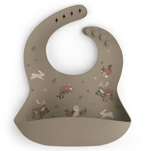 Śliniaczek silikonowy Animals Garden, BabySteps - Śliniaki i fartuszki - miniaturka - grafika 1
