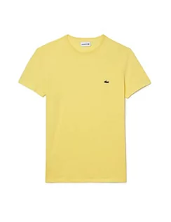 Koszulki męskie - Lacoste T-shirt męski, żółty, S - grafika 1