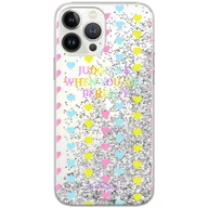 Etui i futerały do telefonów - Etui płynny brokat do Apple IPHONE 7 PLUS/ 8 PLUS Babaco: Judge me 001 oryginalne i oficjalnie licencjonowane, Srebrny - miniaturka - grafika 1