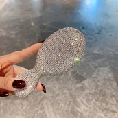 Szczotki do masażu - TEMU Stylowa Mini Grzebień z Poduszką Powietrzną do Stylizacji Włosów - Przenośna Szczotka do Masażu Głowy z Eleganckimi Akcentami - miniaturka - grafika 1