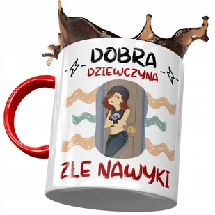 Kubek Czerwony Śmieszny Dobra Dziewczyna Prezent z Nadrukiem ze Zdjęciem + Opakowanie na prezent (wzór 04) - Kubki Kubek Czerwony Śmieszny Dobra Dziewczyna Prezent z Nadrukiem ze Zdjęciem + Opakowanie na prezent (wzór 04) - Kubki - miniaturka - grafika 1