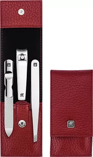 Akcesoria do manicure Classic Inox czerwone w etui 3 el. - Akcesoria do paznokci - miniaturka - grafika 1