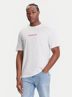 Koszulki męskie - Quiksilver T-Shirt Dna Clicker Tee EQYZT08207 Biały Comfort Fit - miniaturka - grafika 1
