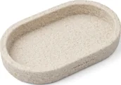 Biżuteria - akcesoria - Taca dekoracyjna Humdakin owalna 15 x 25 cm piaskowa - miniaturka - grafika 1
