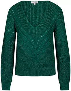 Swetry damskie - Morgan sweter damski, Zielony, XS - grafika 1