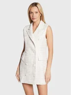 Sukienki - Glamorous Sukienka dzianinowa CK6798 Biały Regular Fit - miniaturka - grafika 1