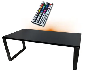 BIURKO GAMINGOWE 160x80 LOFTOWE LED METALOWE KOMPUTEROWE - Biurka gamingowe - miniaturka - grafika 1