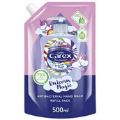 Kosmetyki kąpielowe dla dzieci - Carex Carex mydło bakteryjne zapas Unicorn 500ml - miniaturka - grafika 1