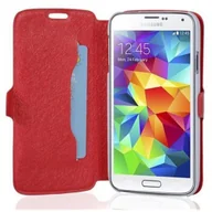 Etui i futerały do telefonów - Etui Cadorabo do Samsung Galaxy S5 / S5 NEO - Etui w kolorze ICY RED ? Etui na telefon komórkowy z funkcją podstawki i miejscem na kartę w ultra cienkiej obudowie - Etui Pokrowiec Etui Etui Książka - miniaturka - grafika 1
