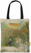 Torby i wózki na zakupy - Torba na ramię Pejzaż z jarzębiną, część prawa tryptyku Idź nad strumienie Jacek Malczewski-ONE SIZE - miniaturka - grafika 1