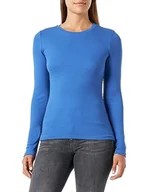 Koszulki i topy damskie - Bestseller A/S VMROMA LS Slim Top JRS NOOS, Beaucoup Blue, XL - miniaturka - grafika 1