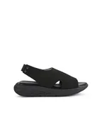 Sandały damskie - Geox Sandały "Spherica EC5" w kolorze czarnym - miniaturka - grafika 1