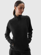 Bluzy damskie - 4F Polar ze stójką Polartec regular damski - czarny XS - miniaturka - grafika 1